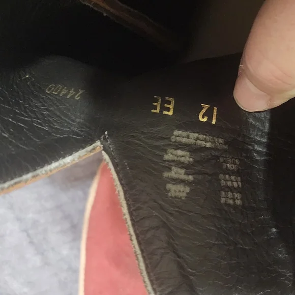 Stylish Red and Brown Western Boots 12EE - Picture 3 of 5